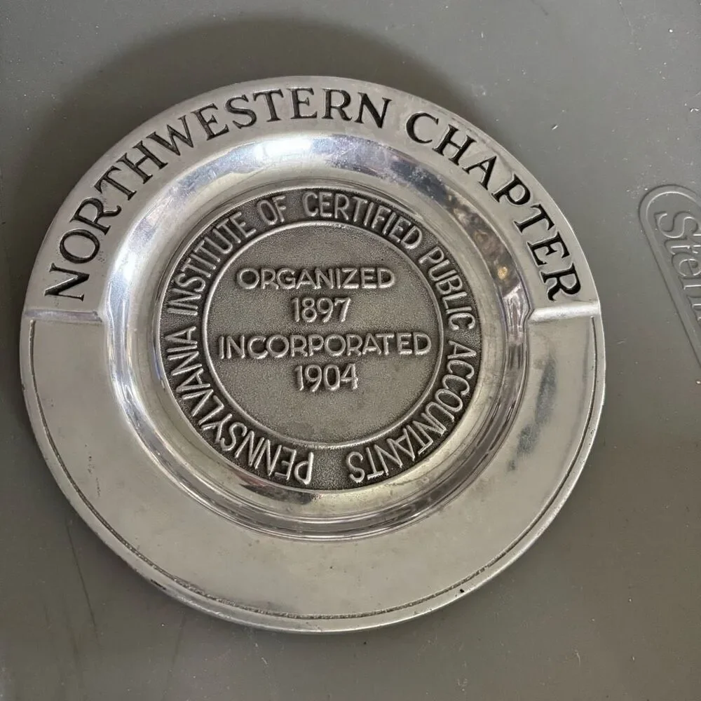 Northwest Chapter Pennsylvania Institute Of CPA’s The Wilton Co. Pewter Plate